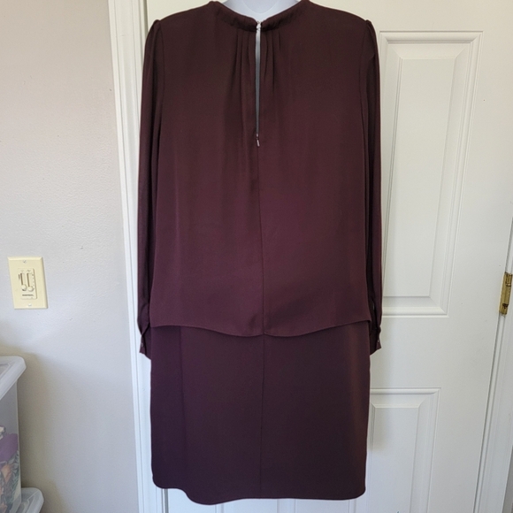 NWT REISS Dress Burgandy Cocktail Dress Daze Chain Detail Party Size 8 - Picture 9 of 16